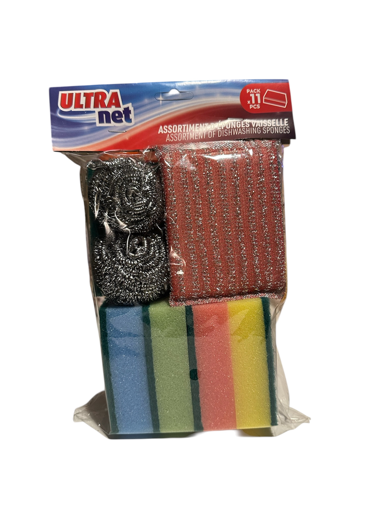 Assortiment d'éponges vaisselle