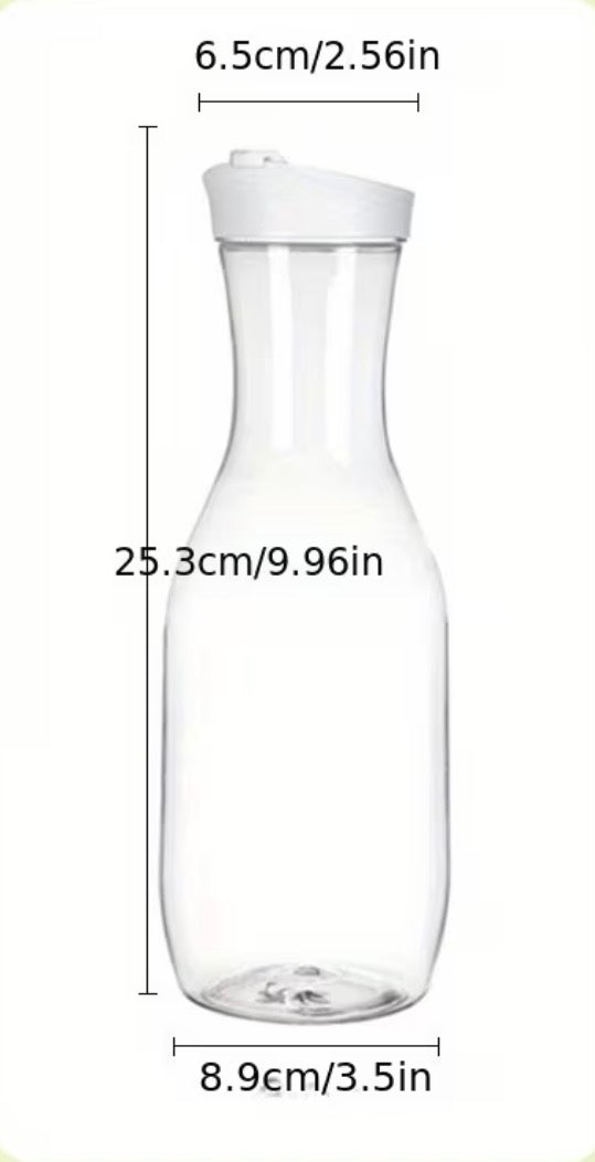 Bouteille nettoyable pour jus ou lait.