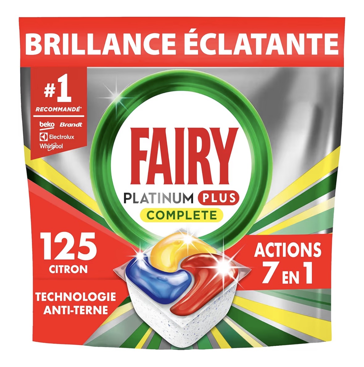 Tablettes lave Vaisselle Fairy Platinum Plus 7-en-1