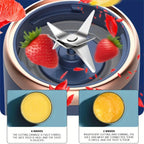 Bouteille mixeuse portable électrique à 6 lames, mixeur à jus multifonction pour smoothies et jus frais, gobelet pour piler la glace, robot culinaire