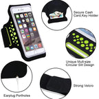 Brassard de sport HAISSKY 5 pouces pour iPhone 13, 12 Mini, 11 Pro, 6, 6s, 7, 8, SE (2022/2020) - Pochette pour le bras et le poignet