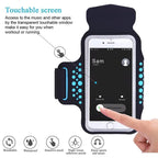 Brassard de sport HAISSKY 5 pouces pour iPhone 13, 12 Mini, 11 Pro, 6, 6s, 7, 8, SE (2022/2020) - Pochette pour le bras et le poignet