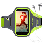 Brassard de sport HAISSKY 5 pouces pour iPhone 13, 12 Mini, 11 Pro, 6, 6s, 7, 8, SE (2022/2020) - Pochette pour le bras et le poignet