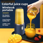 Bouteille mixeuse portable électrique à 6 lames, mixeur à jus multifonction pour smoothies et jus frais, gobelet pour piler la glace, robot culinaire