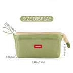 Trousse grande capacité avec porte-stylo et étiquette, rangement minimaliste pour fournitures scolaires, sac de rangement créatif pour fournitures scolaires