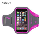 Brassard de sport HAISSKY 5 pouces pour iPhone 13, 12 Mini, 11 Pro, 6, 6s, 7, 8, SE (2022/2020) - Pochette pour le bras et le poignet