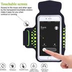 Brassard de sport HAISSKY 5 pouces pour iPhone 13, 12 Mini, 11 Pro, 6, 6s, 7, 8, SE (2022/2020) - Pochette pour le bras et le poignet