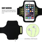 Brassard de sport HAISSKY 5 pouces pour iPhone 13, 12 Mini, 11 Pro, 6, 6s, 7, 8, SE (2022/2020) - Pochette pour le bras et le poignet