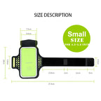 Brassard de sport HAISSKY 5 pouces pour iPhone 13, 12 Mini, 11 Pro, 6, 6s, 7, 8, SE (2022/2020) - Pochette pour le bras et le poignet